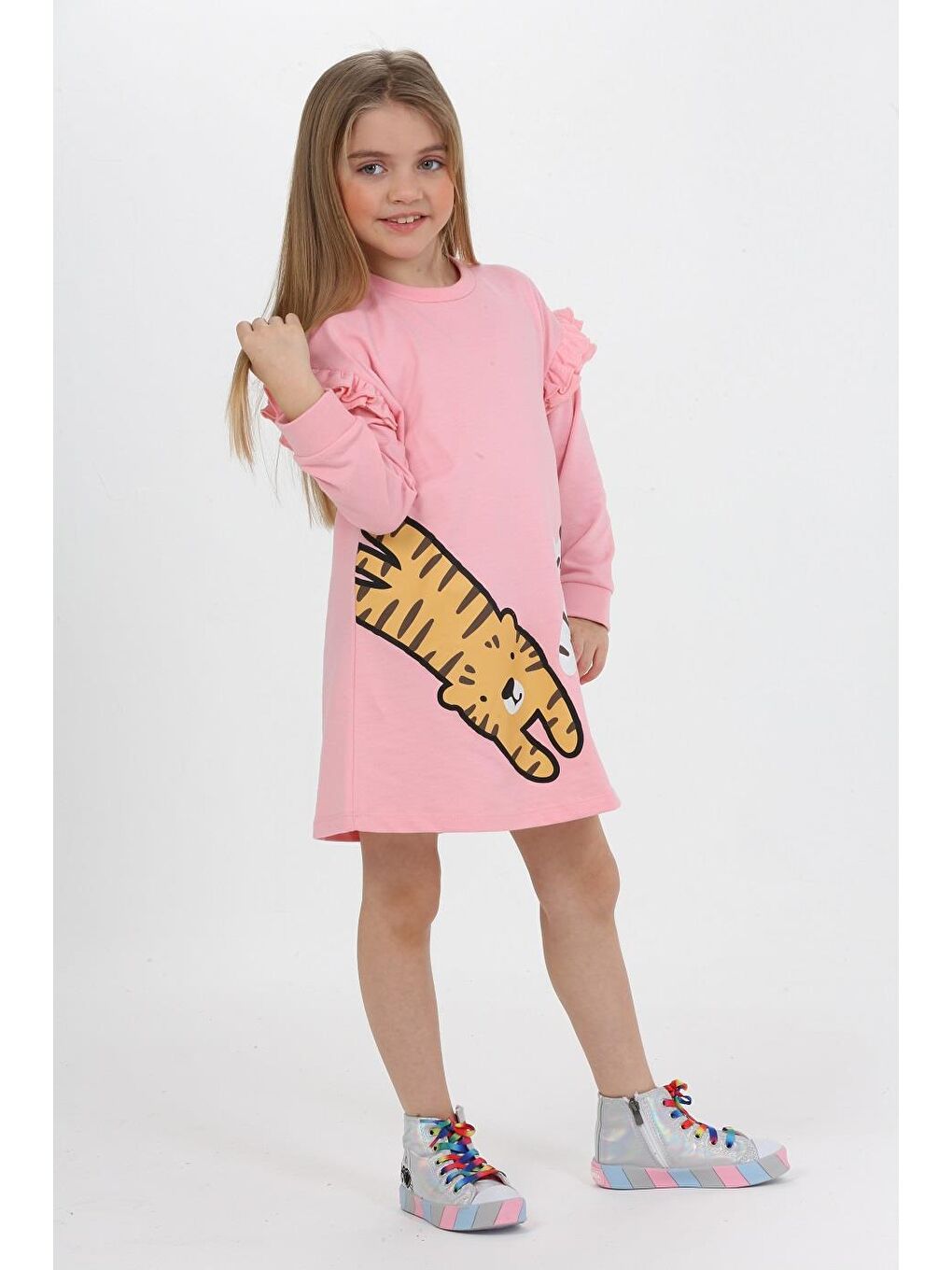 Runaway Tigers Pembe Kız Çocuk Elbise LP-23WIN-047-2