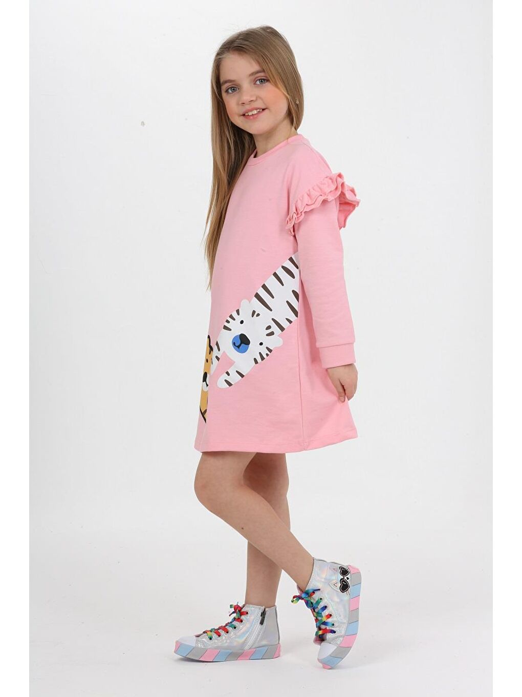 Runaway Tigers Pembe Kız Çocuk Elbise LP-23WIN-047-5