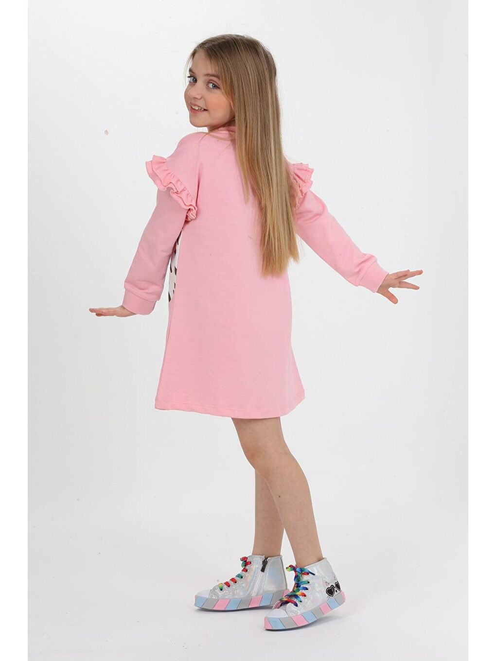 Runaway Tigers Pembe Kız Çocuk Elbise LP-23WIN-047-6