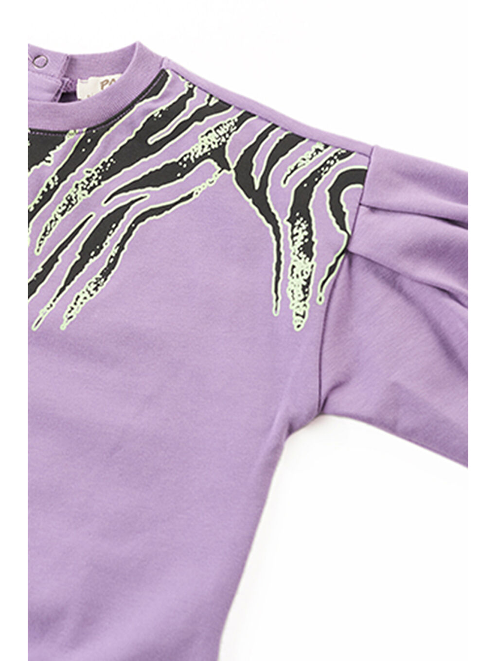 Panço Mor Kız Çocuk Baskı Detaylı Sweatshirt - 2