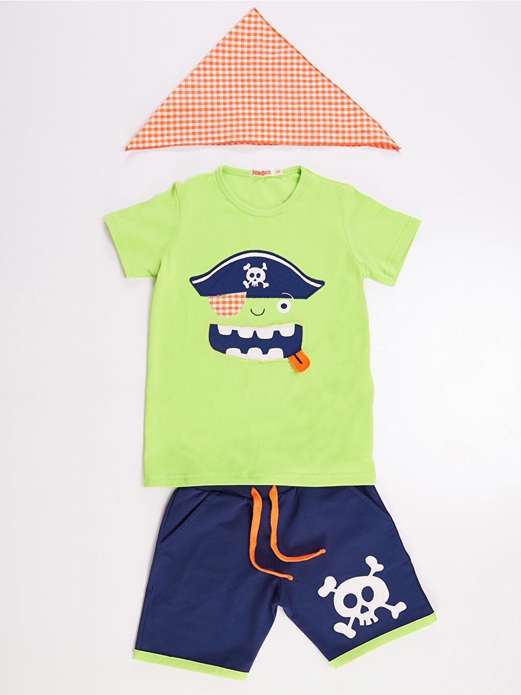 Karışık 3D Yeşil Korsan 3'lü Takım-2