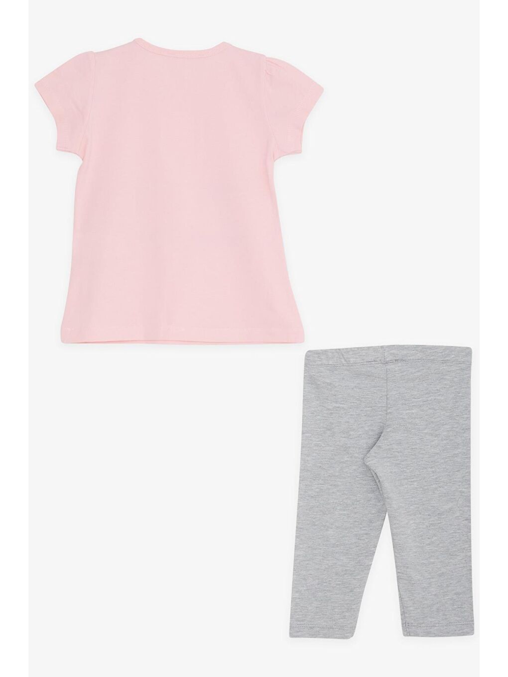 Kız Çocuk Kapri Taytlı Takım Rüya Temalı Pembe (1-4 Yaş)-4