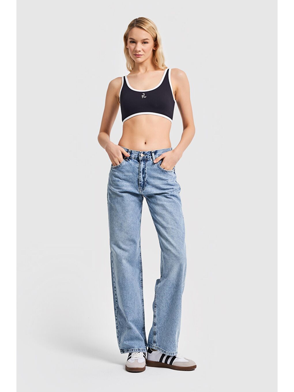 Mavi Kadın Snow jean Rengi Lazer Detaylı Loose Fit Denim-2