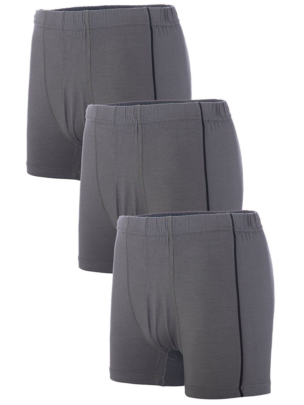 Erkek Bambu Esnek Antrasit Boxer 3'lü 413A