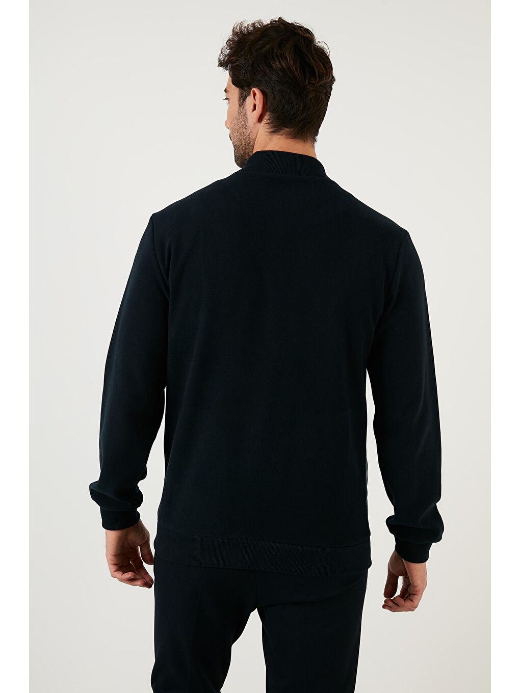 İndigo Pamuklu Regular Fit Fermuarlı Dik Yaka Hırka 59052112-4