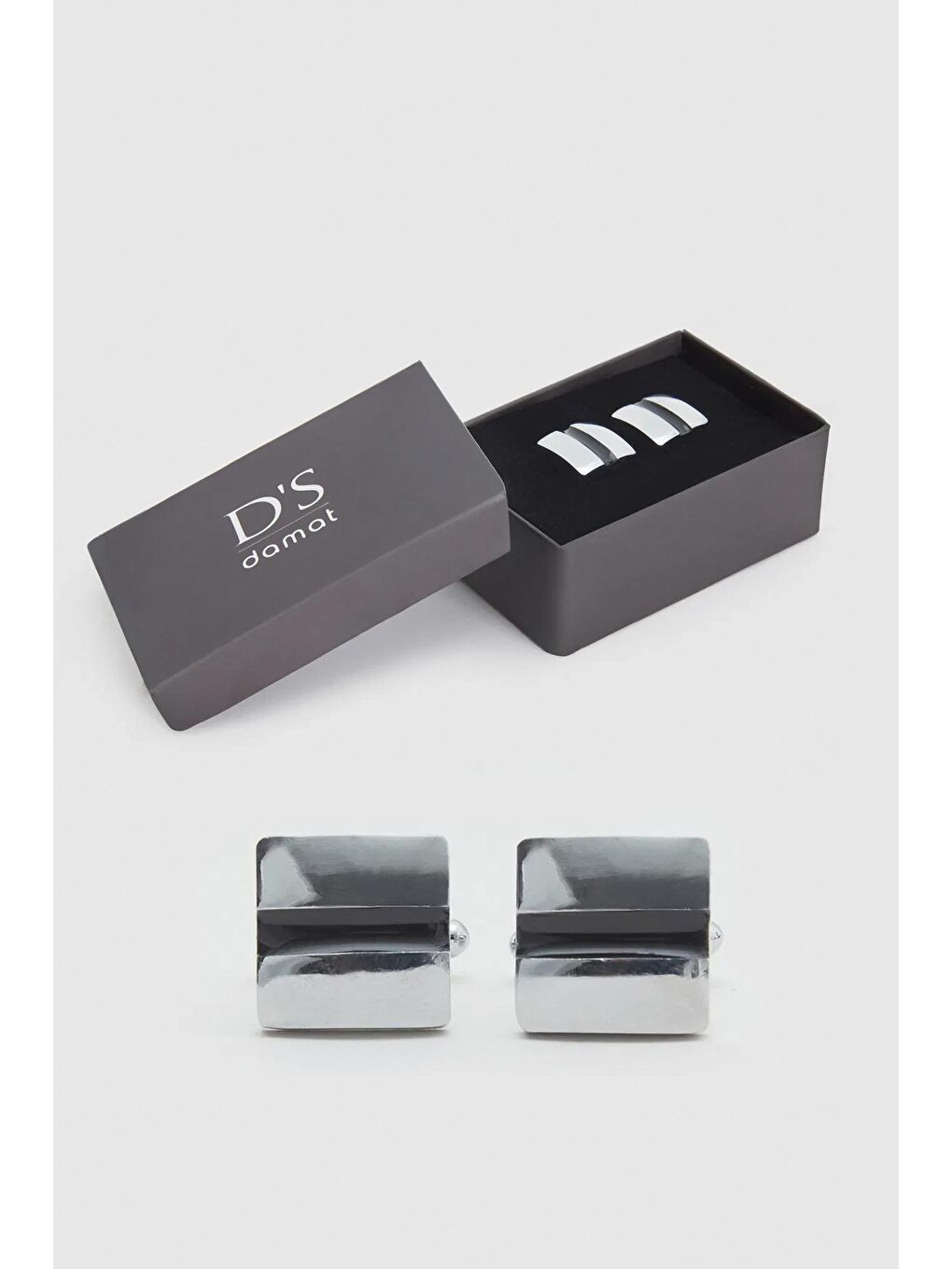 Gri Gümüş Renk Kol Düğmesi