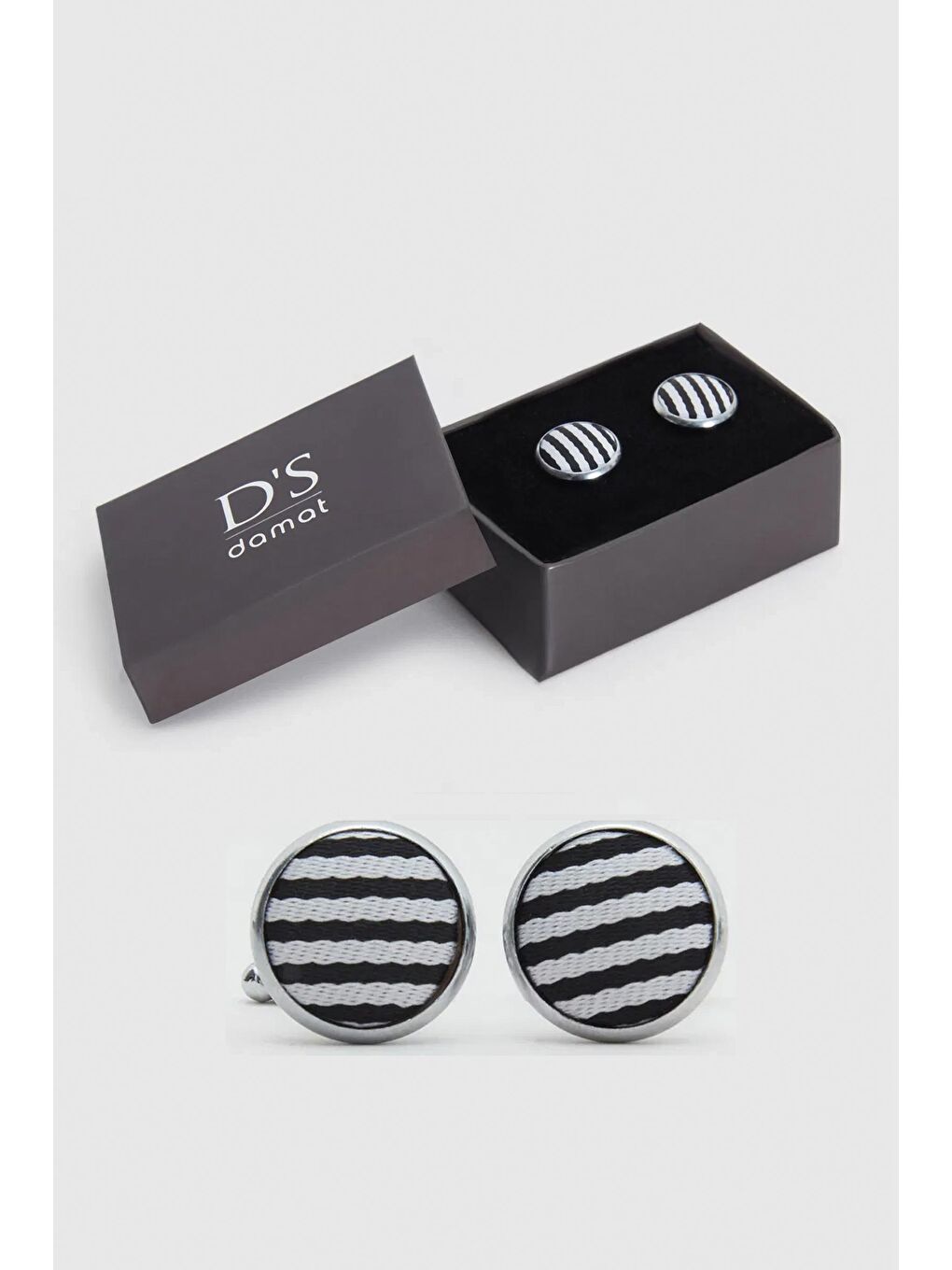 Siyah Beyaz Renk Kol Düğmesi