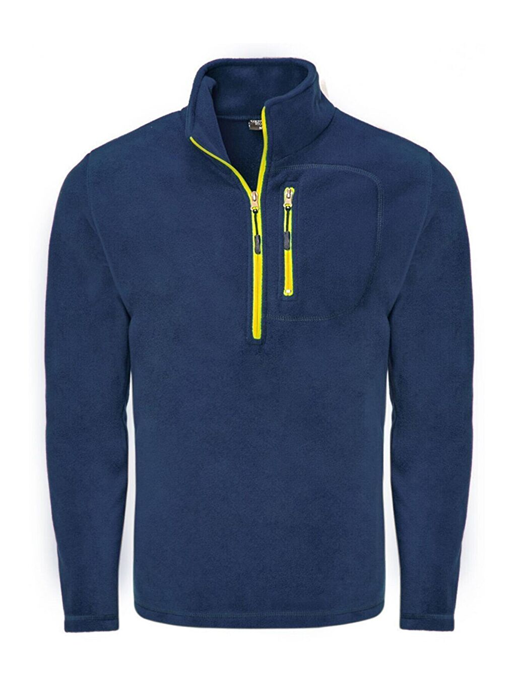 İndigo Erkek Polar Renkli Yarım Fermuarlı Cepli Tactical Flecee