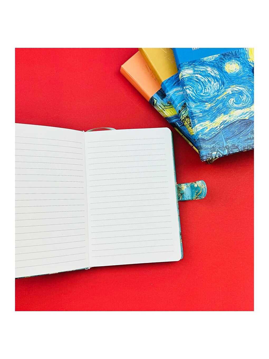 Van Gogh Tasarımlı Mıknatıs Kapaklı Defter Bm 1211-1