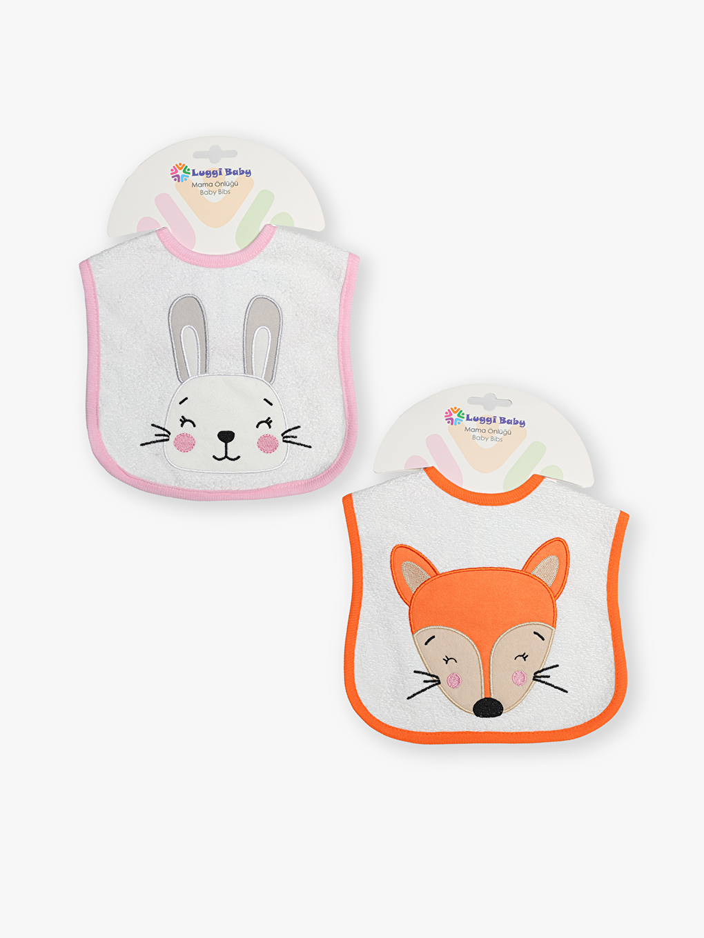Luggi Baby Kız Bebek Mama Önlüğü 2'li