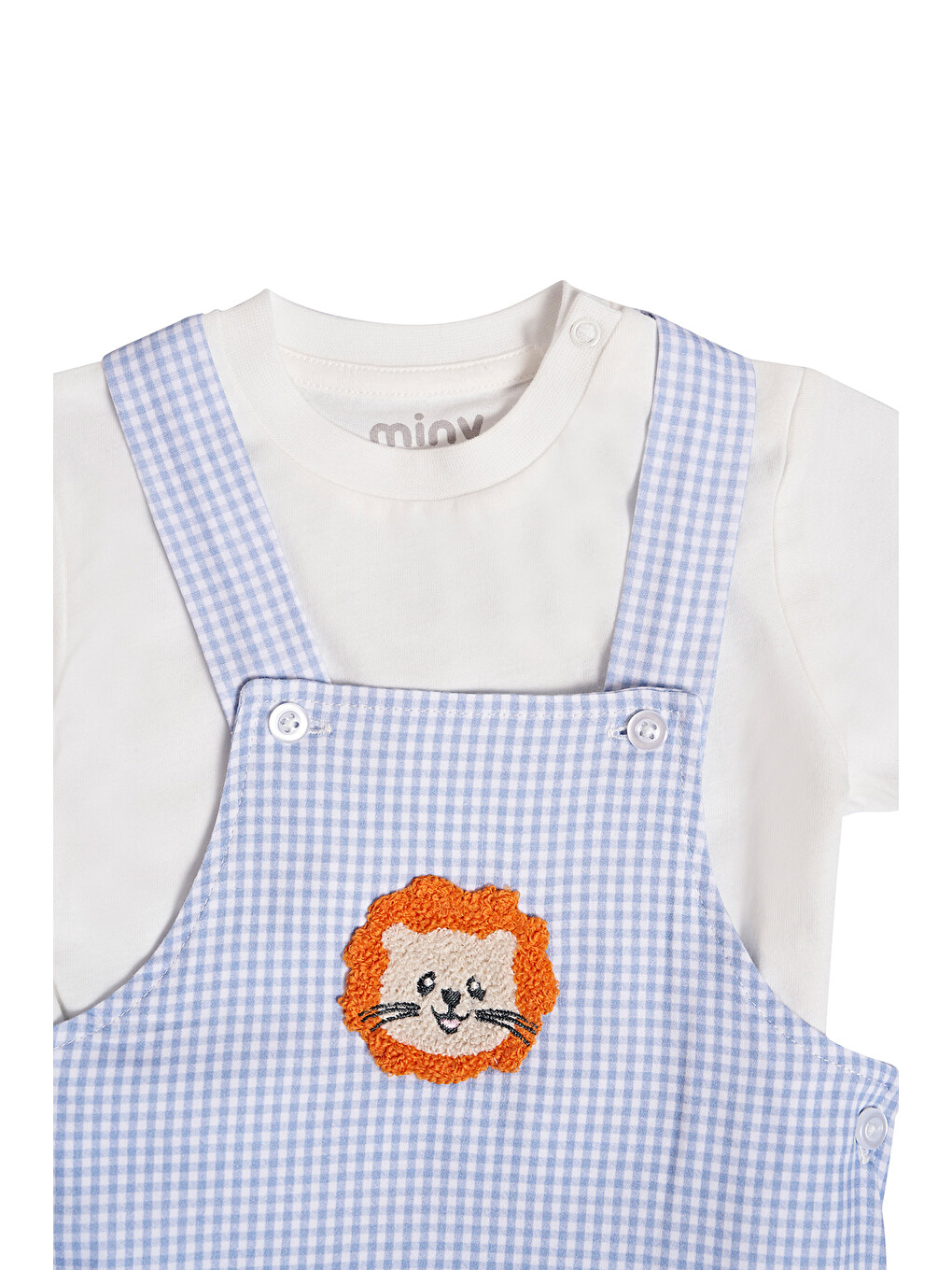Karışık Pötikareli Erkek Bebek Tulum İkili Set-4