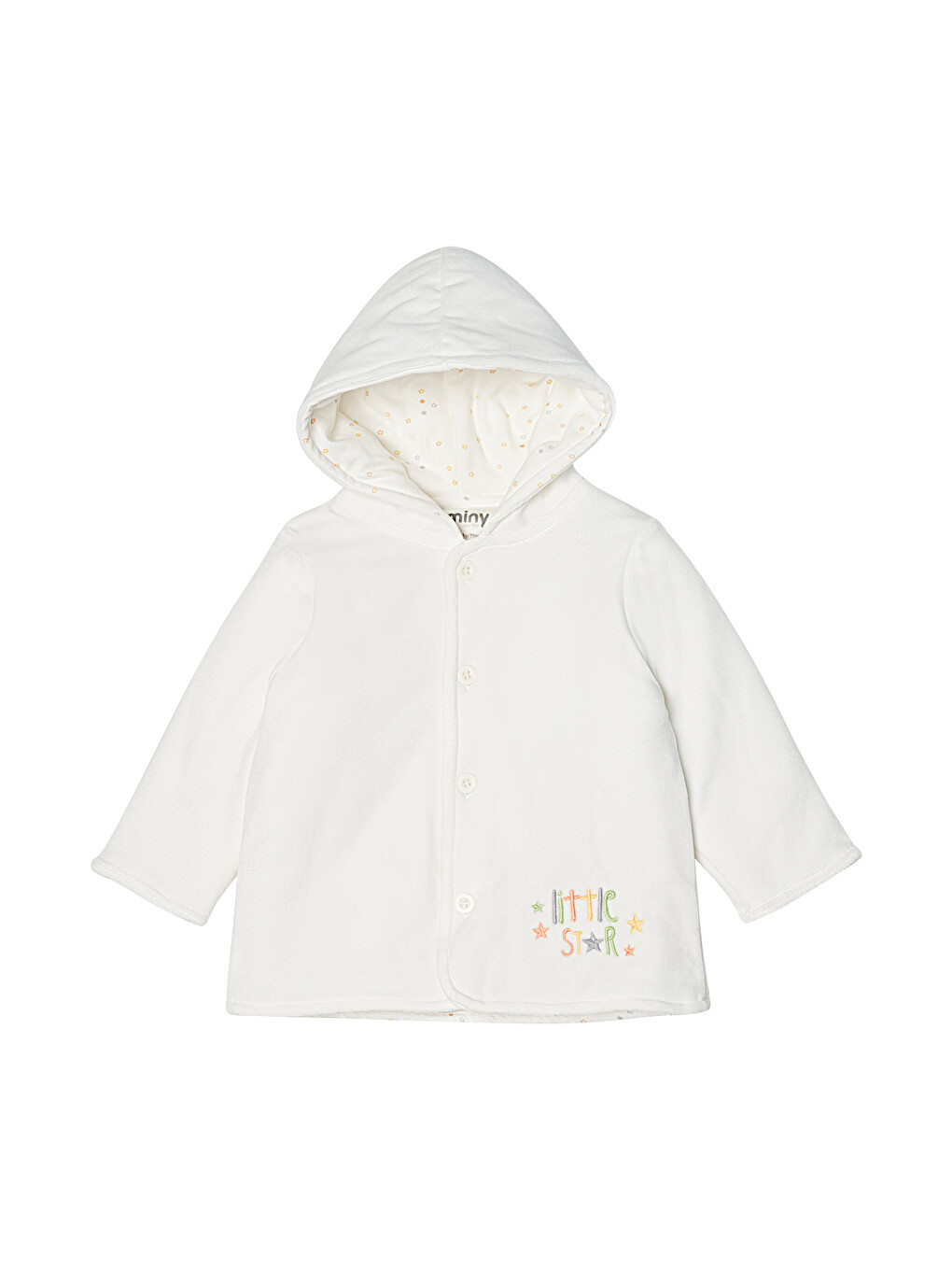 Beyaz Unisex Bebek Hırka-2