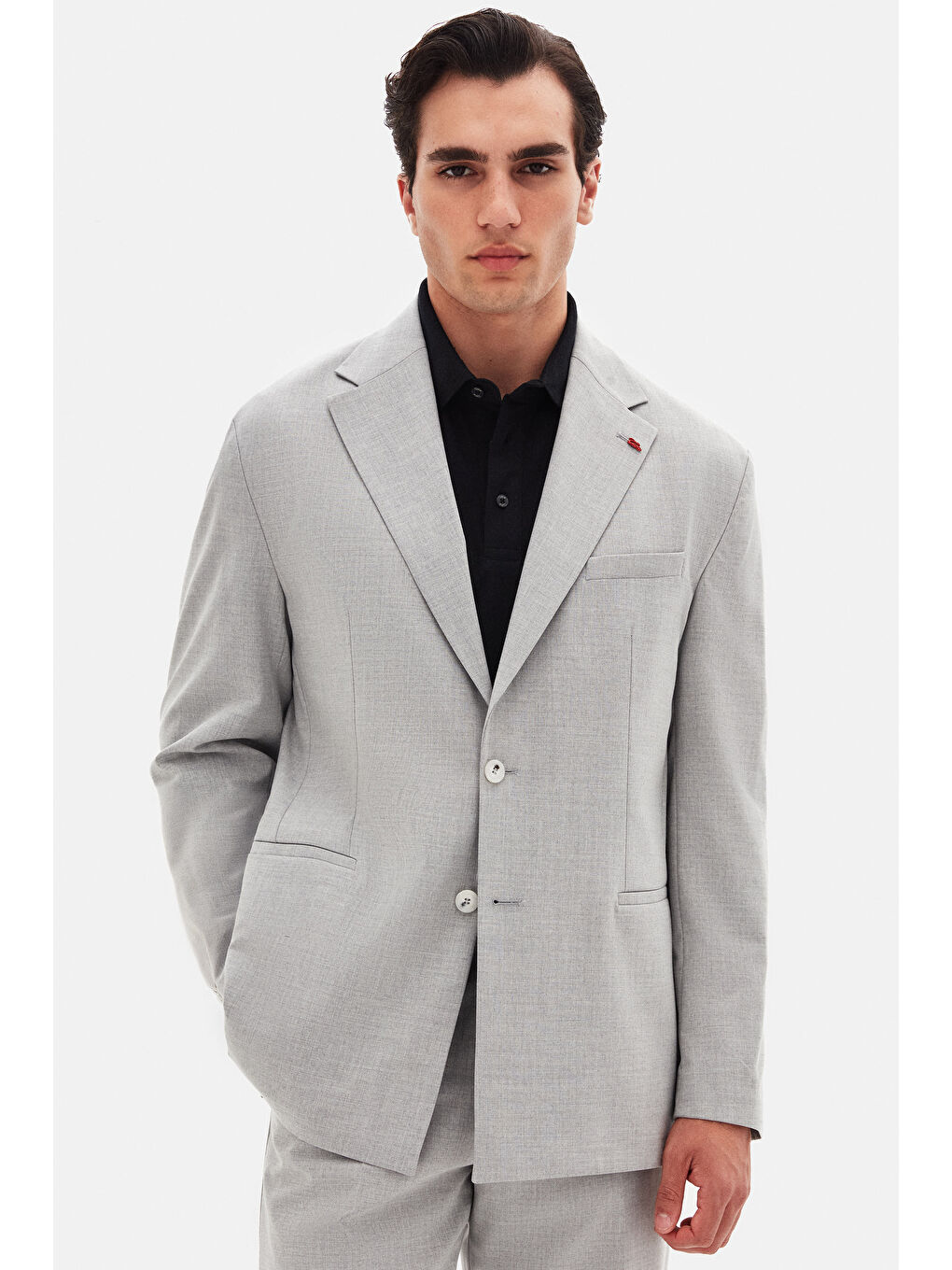 Bej Relaxed Taş Takim Elbise-1