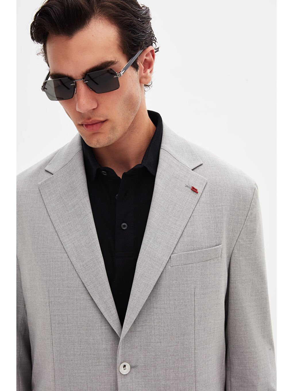 Bej Relaxed Taş Takim Elbise-7