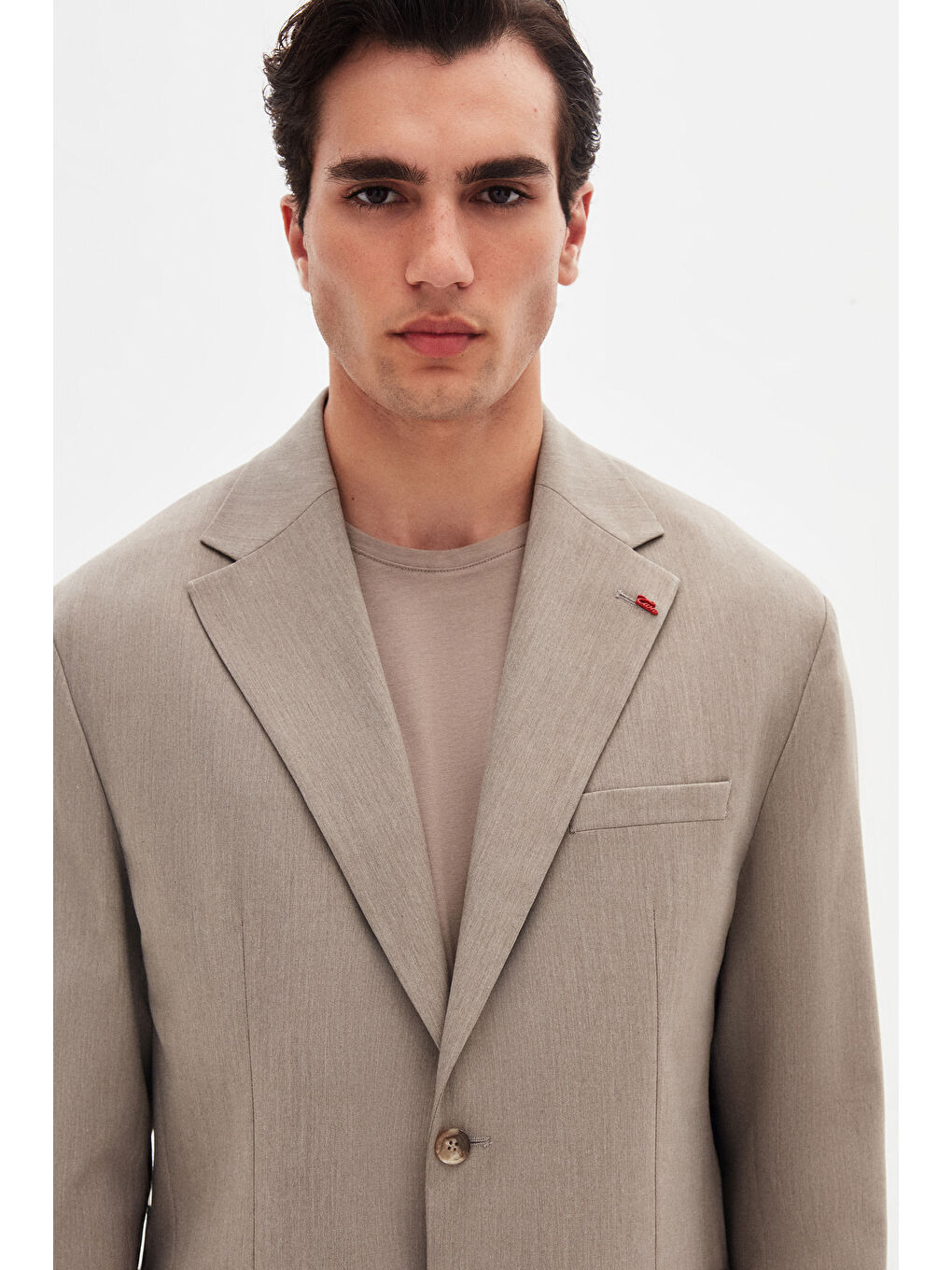 Bej Relaxed Vizon Takim Elbise-3