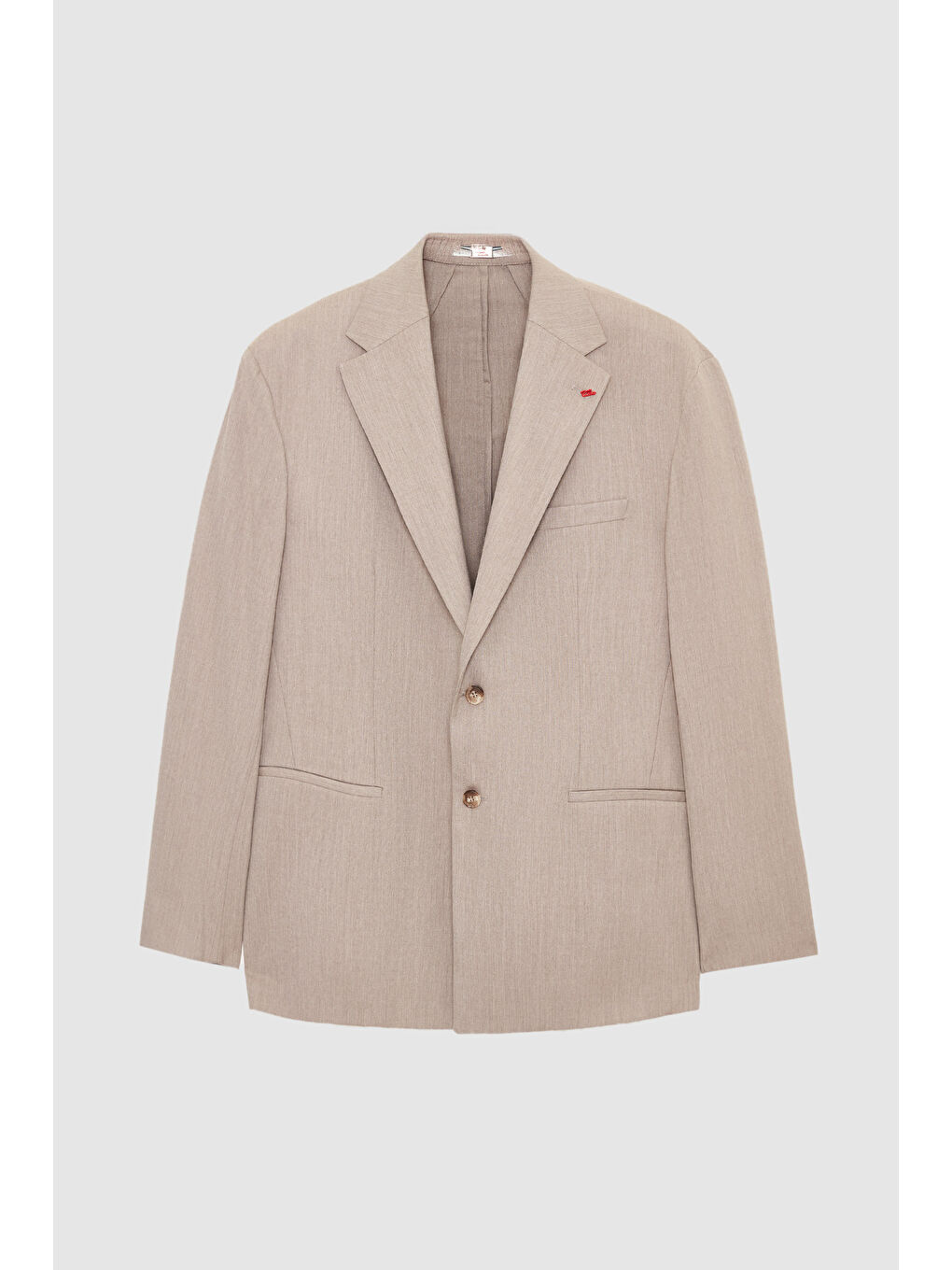 Bej Relaxed Vizon Takim Elbise-4