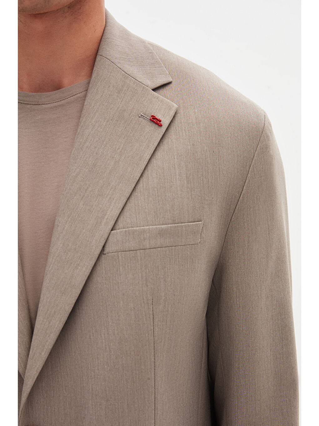 Bej Relaxed Vizon Takim Elbise-8