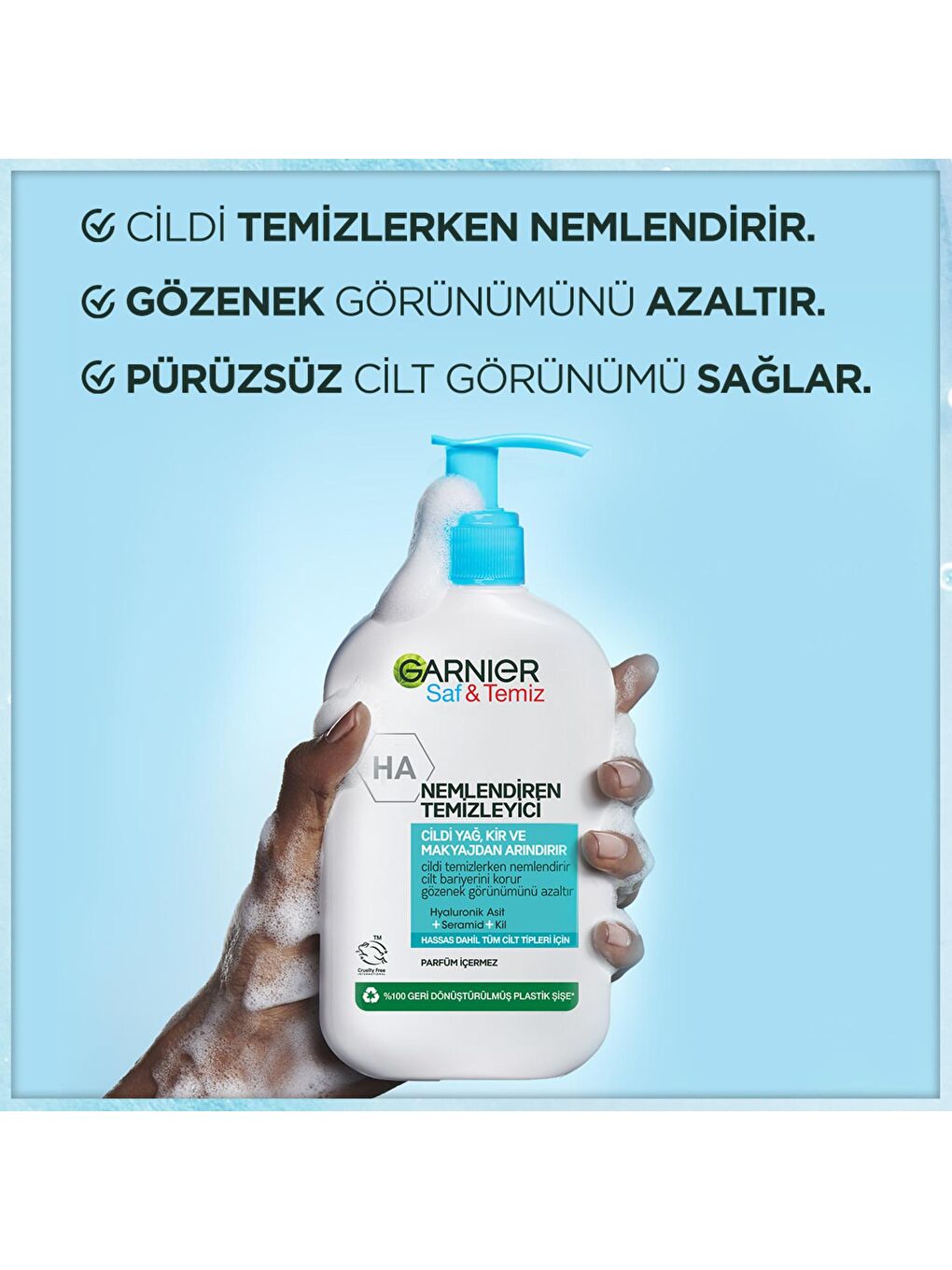 GARNIER Şeffaf Saf & Temiz Nemlendiren Temizleyici (250 ml) - 2