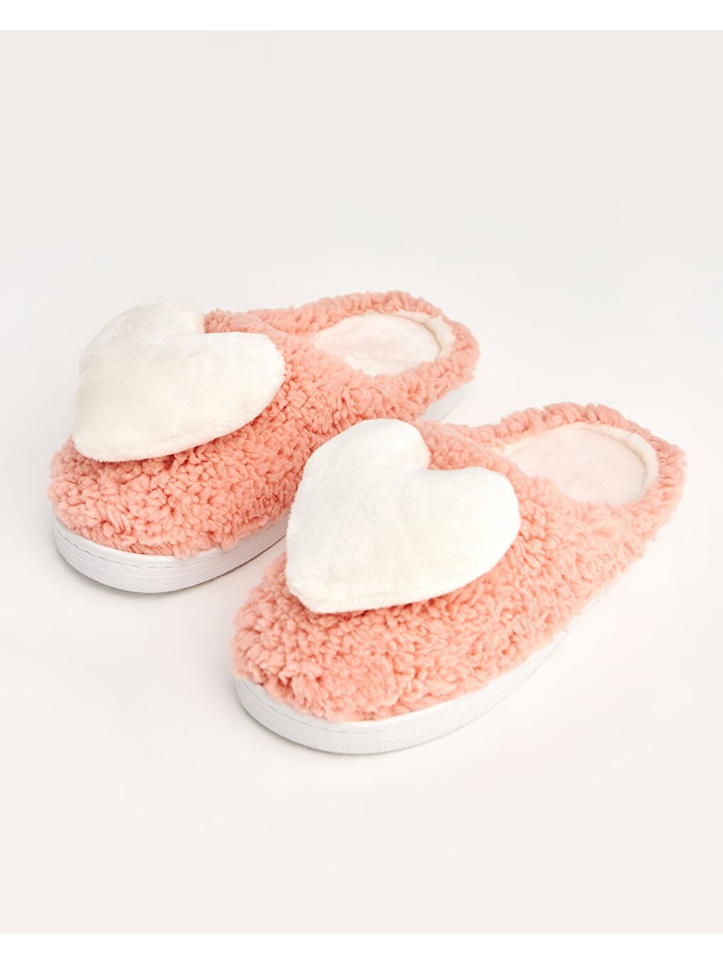 Pembe HEART - Kalp Figürlü  Kadın Ev Terliği-4