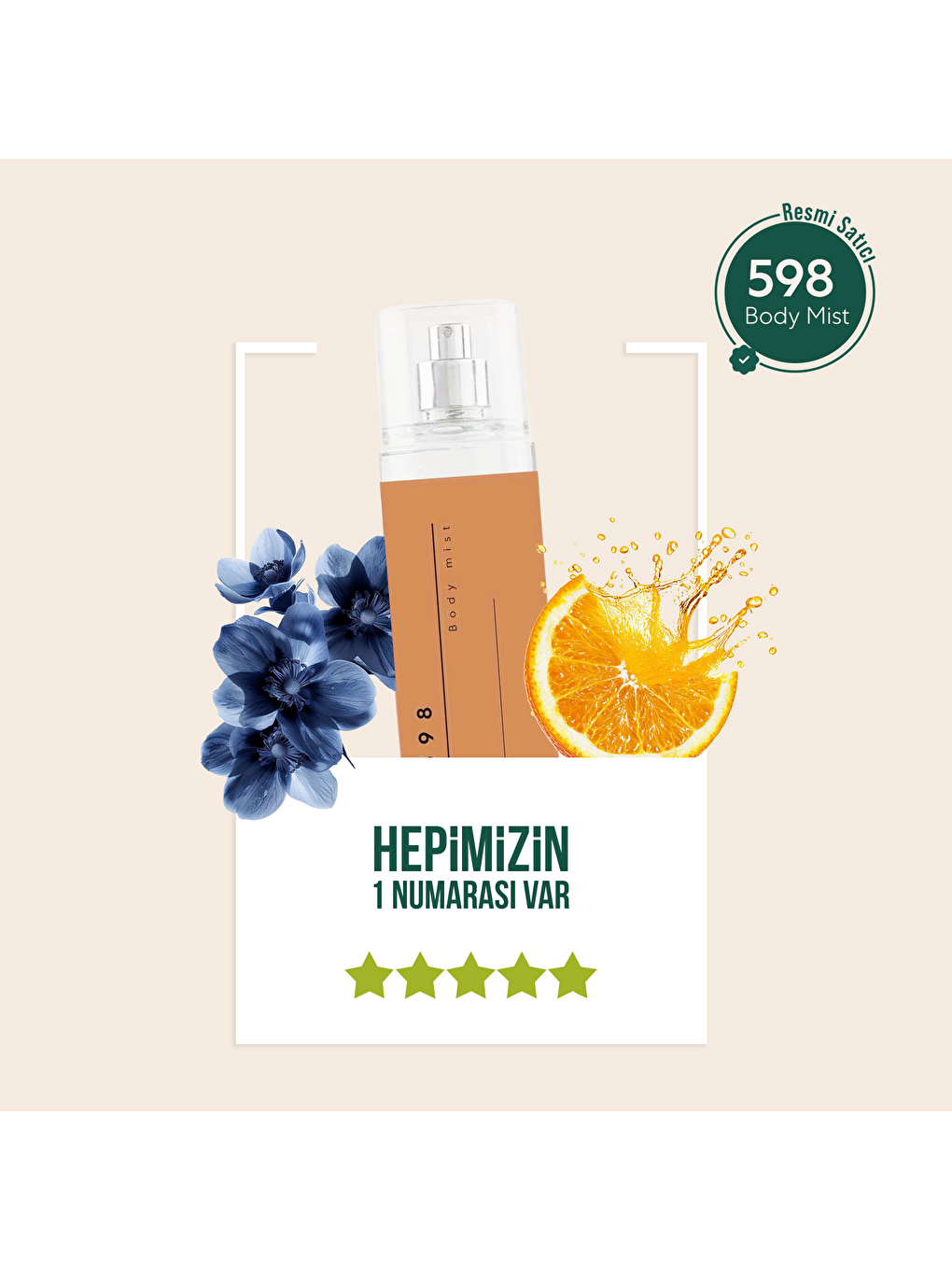 No.598 Unisex 210 Ml Body Mist-1