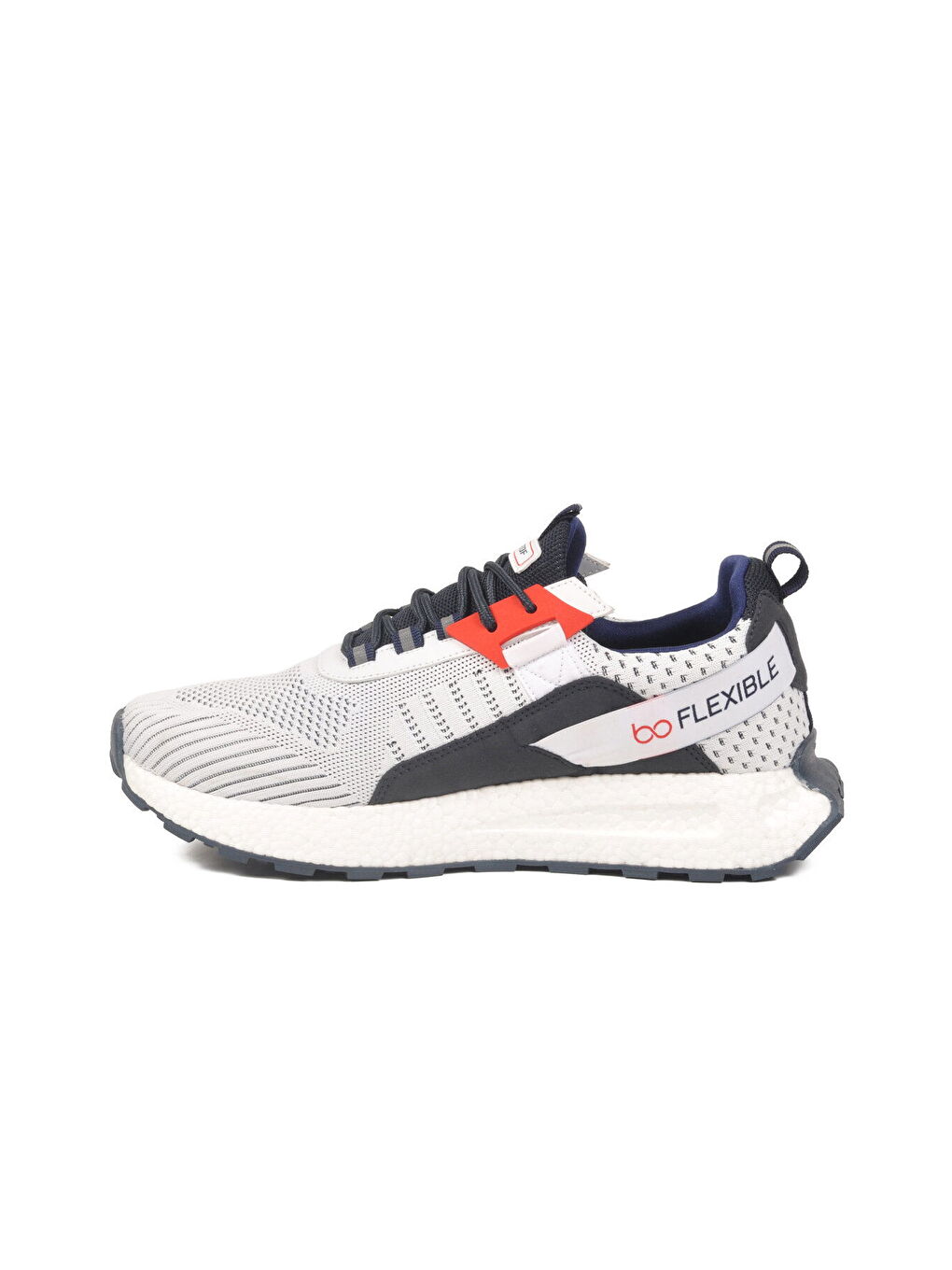 Beyaz Fileli Hafif Esnek Hafızalı Taban Erkek Spor Ayakkabı Bst-654 M-3