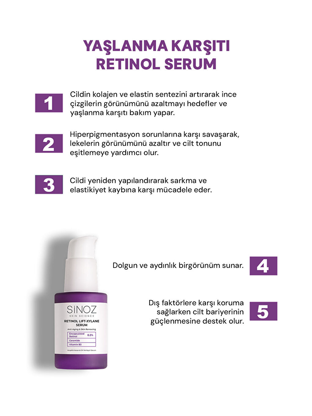 Retinol Lift-Xylane Kırışıklık Karşıtı & Cilt Yenileyici Serum 30 ml-1