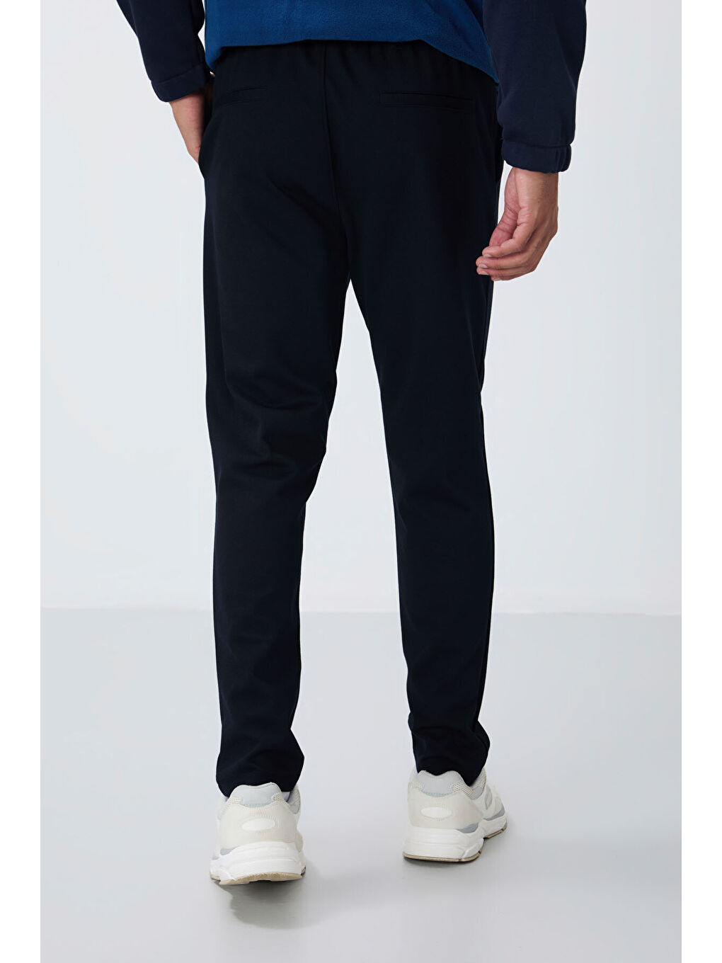 Lacivert Yüzeyi Dokulu Standart Fit Erkek Eşofman Alt - 82155-4