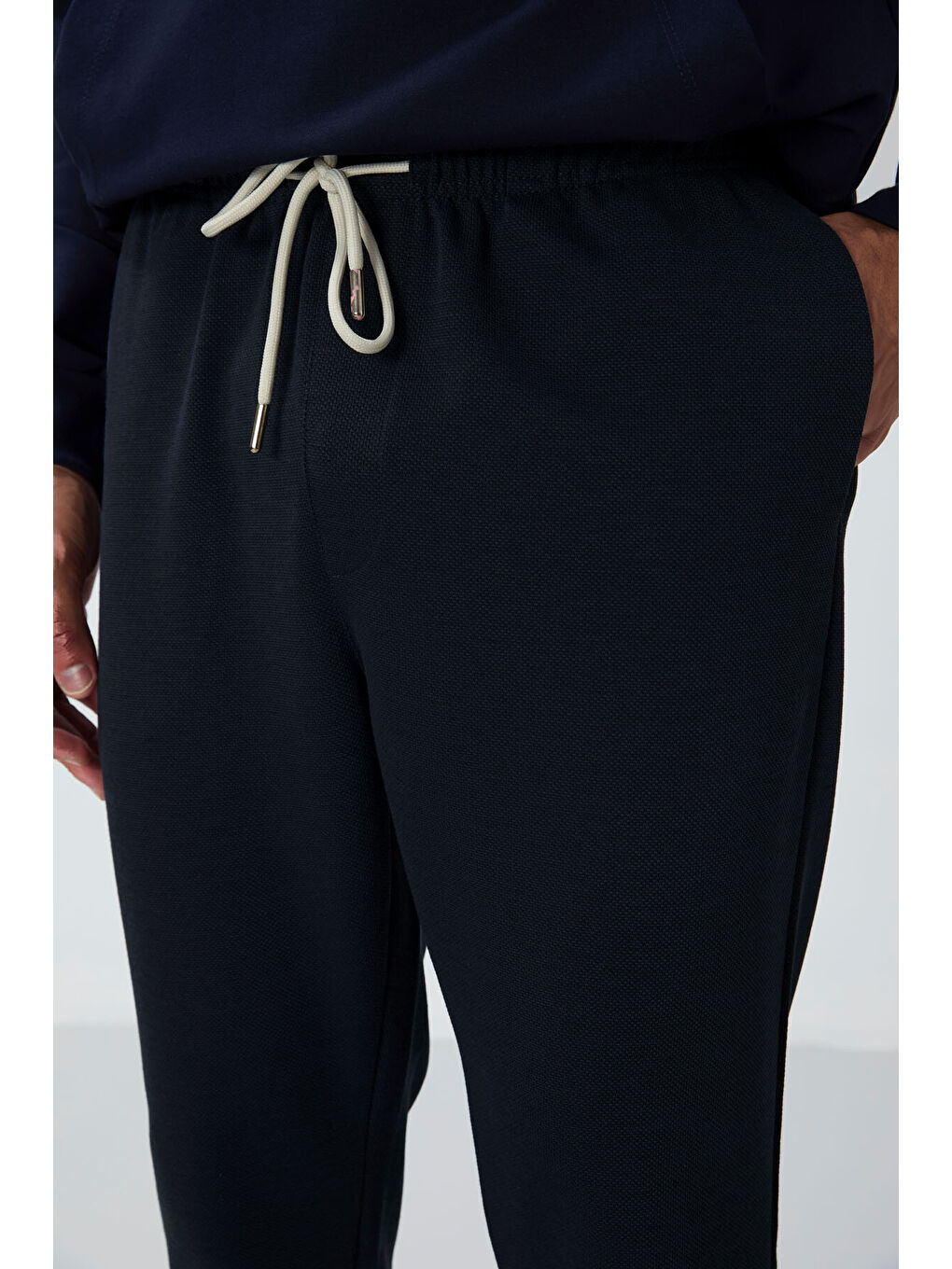 İndigo Yüzeyi Dokulu Standart Fit Erkek Eşofman Alt - 82155-2