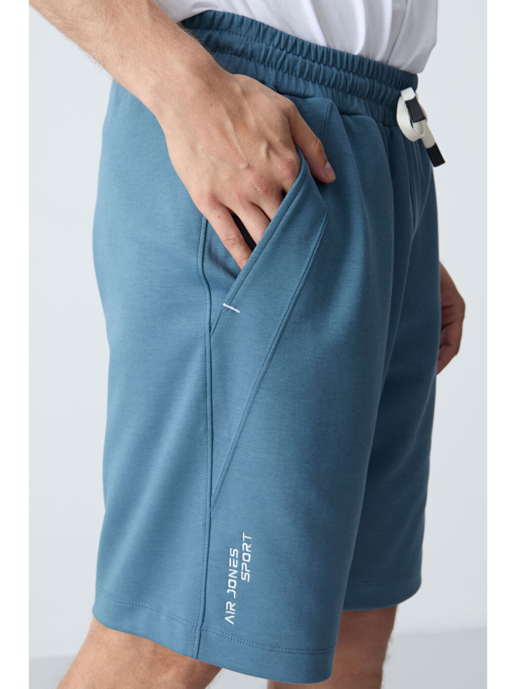 Yeşil Orman yeşili Pamuklu Kalın Yumuşak Dokulu Standart  Fit Basic Erkek Şort  - 81278-2