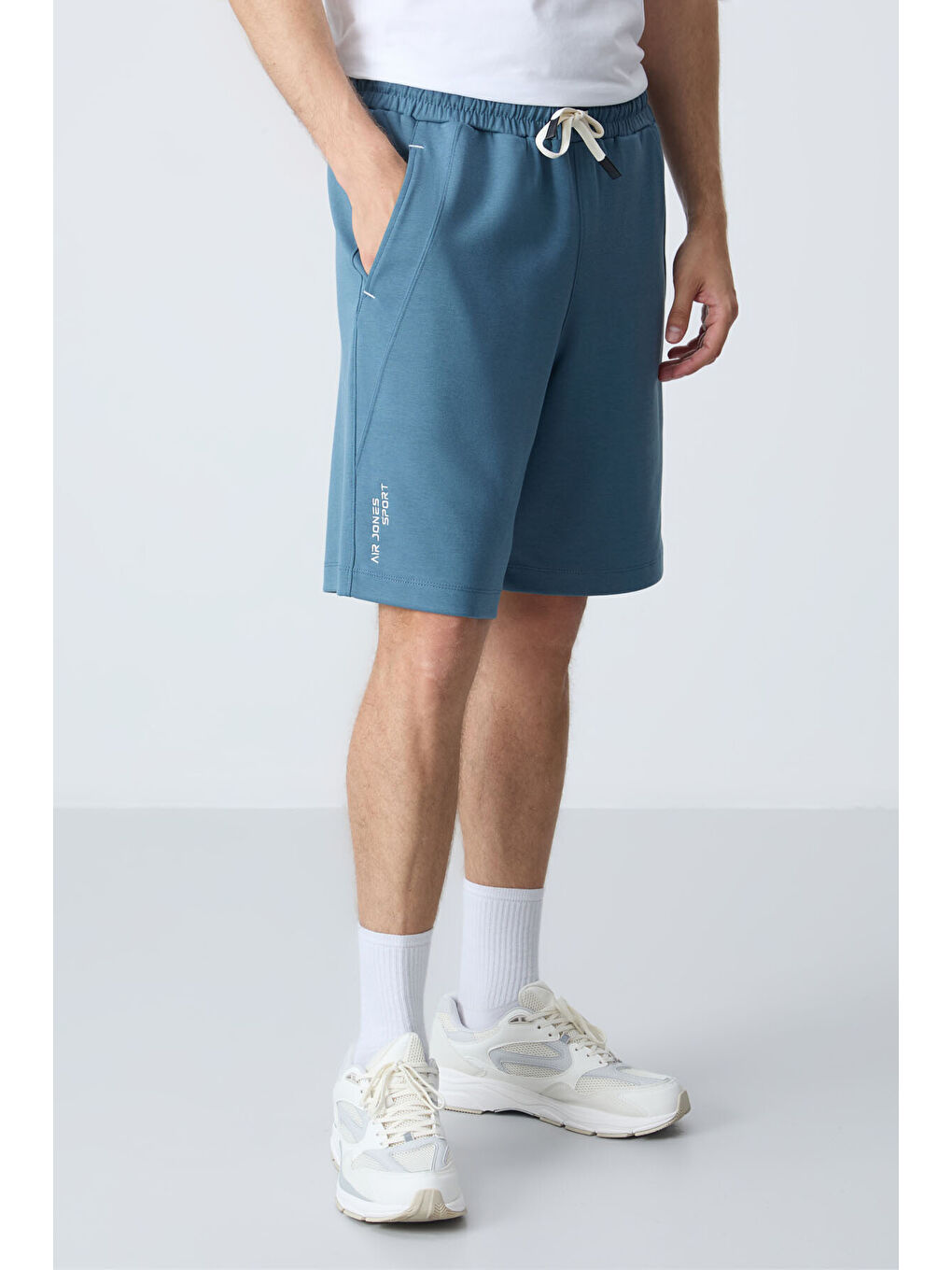 Yeşil Orman yeşili Pamuklu Kalın Yumuşak Dokulu Standart  Fit Basic Erkek Şort  - 81278-3