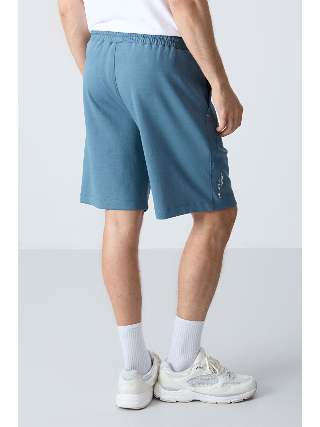 Yeşil Orman yeşili Pamuklu Kalın Yumuşak Dokulu Standart  Fit Basic Erkek Şort  - 81278-4