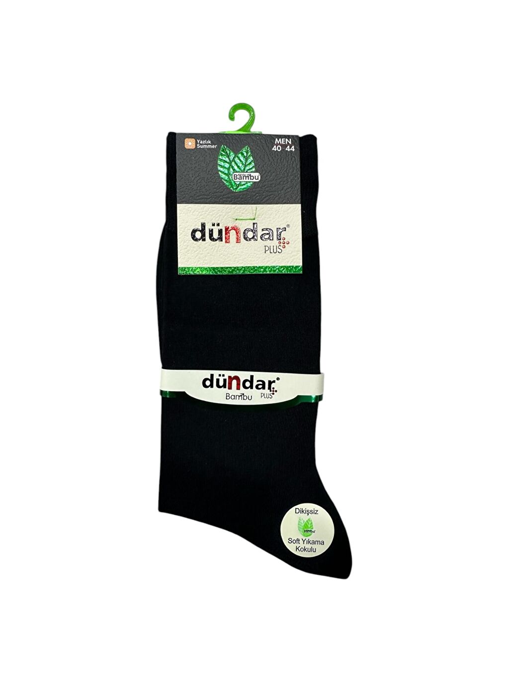 Erkek Siyah Bambu Soket Çorap 6'lı-1