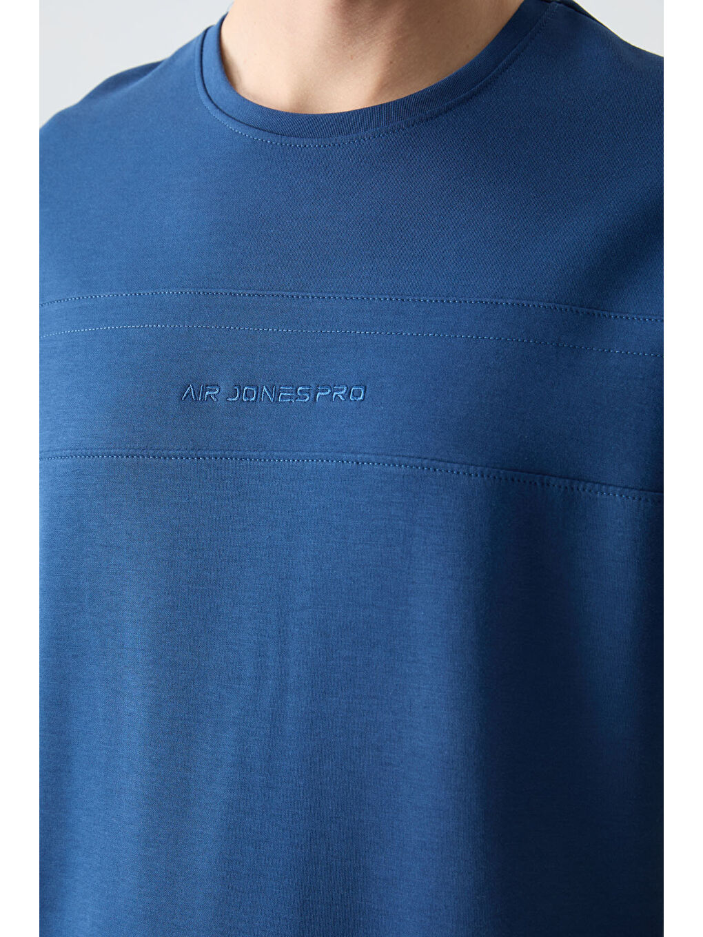 Mavi Parlament Pamuklu Kalın Yumuşak Dokulu OversizeFit Basic Erkek Şort Takım - 85257-3