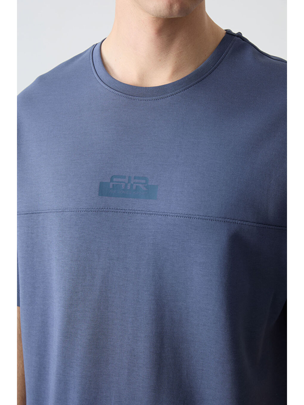 Petrol Pamuklu Kalın Yumuşak Dokulu Oversize Fit Basic Erkek Şort Takım - 85259-3