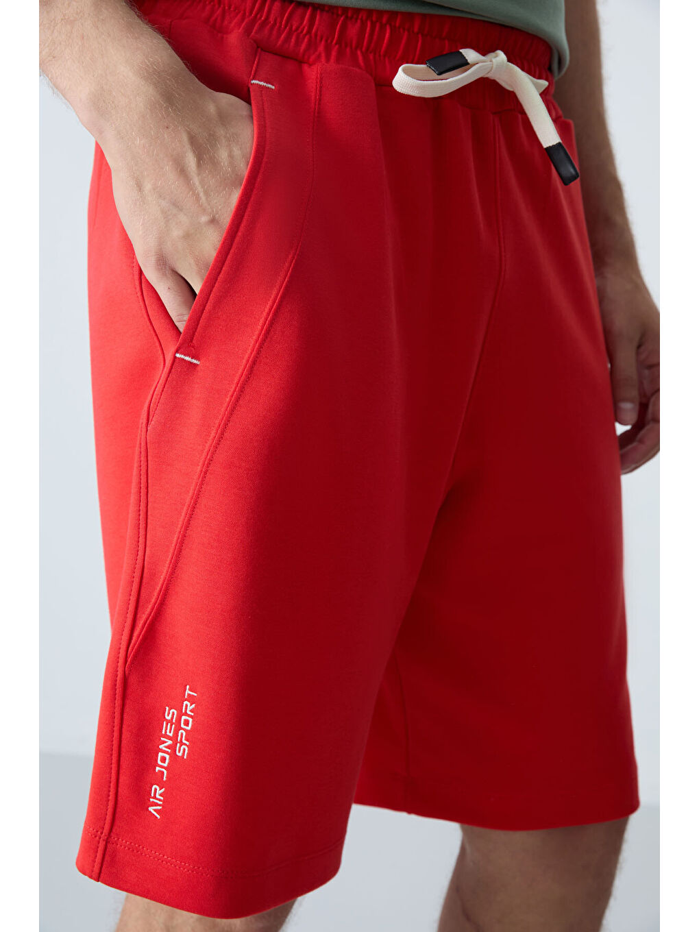 Kırmızı Fiesta Pamuklu Kalın Yumuşak Dokulu Standart  Fit Basic Erkek Şort  - 81278-2