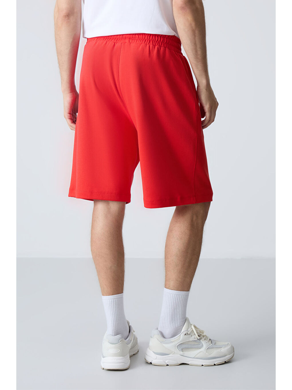 Kırmızı Fiesta Pamuklu Kalın Yumuşak Dokulu Standart  Fit Basic Erkek Şort  - 81277-4
