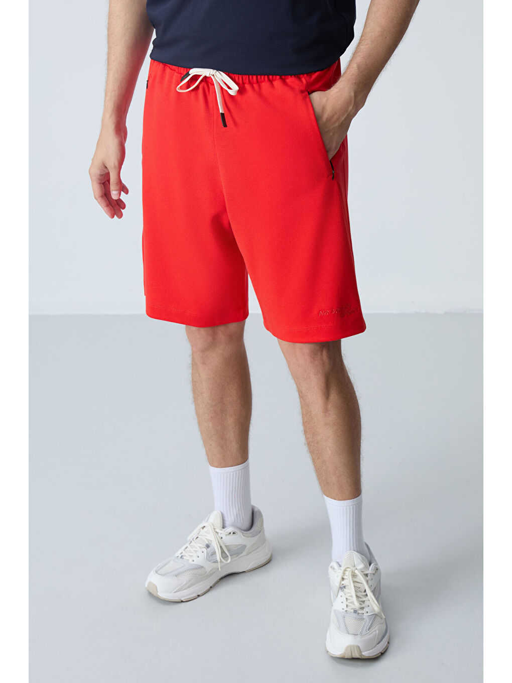 Kırmızı Fiesta Pamuklu Kalın Yumuşak Dokulu Standart  Fit Basic Erkek Şort  - 81276-1