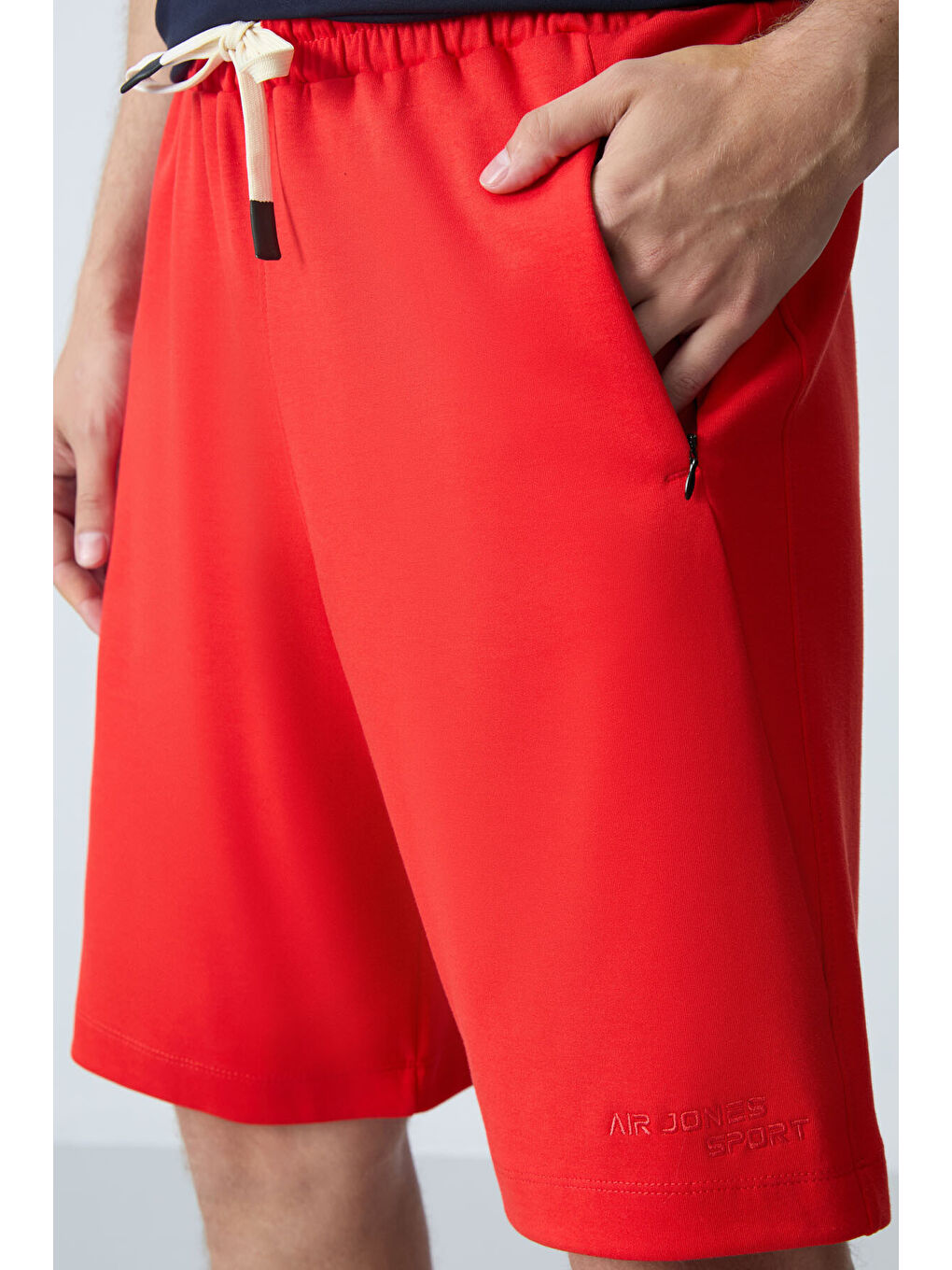 Kırmızı Fiesta Pamuklu Kalın Yumuşak Dokulu Standart  Fit Basic Erkek Şort  - 81276-2
