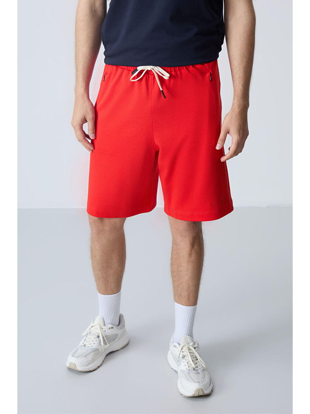 Kırmızı Fiesta Pamuklu Kalın Yumuşak Dokulu Standart  Fit Basic Erkek Şort  - 81276-3