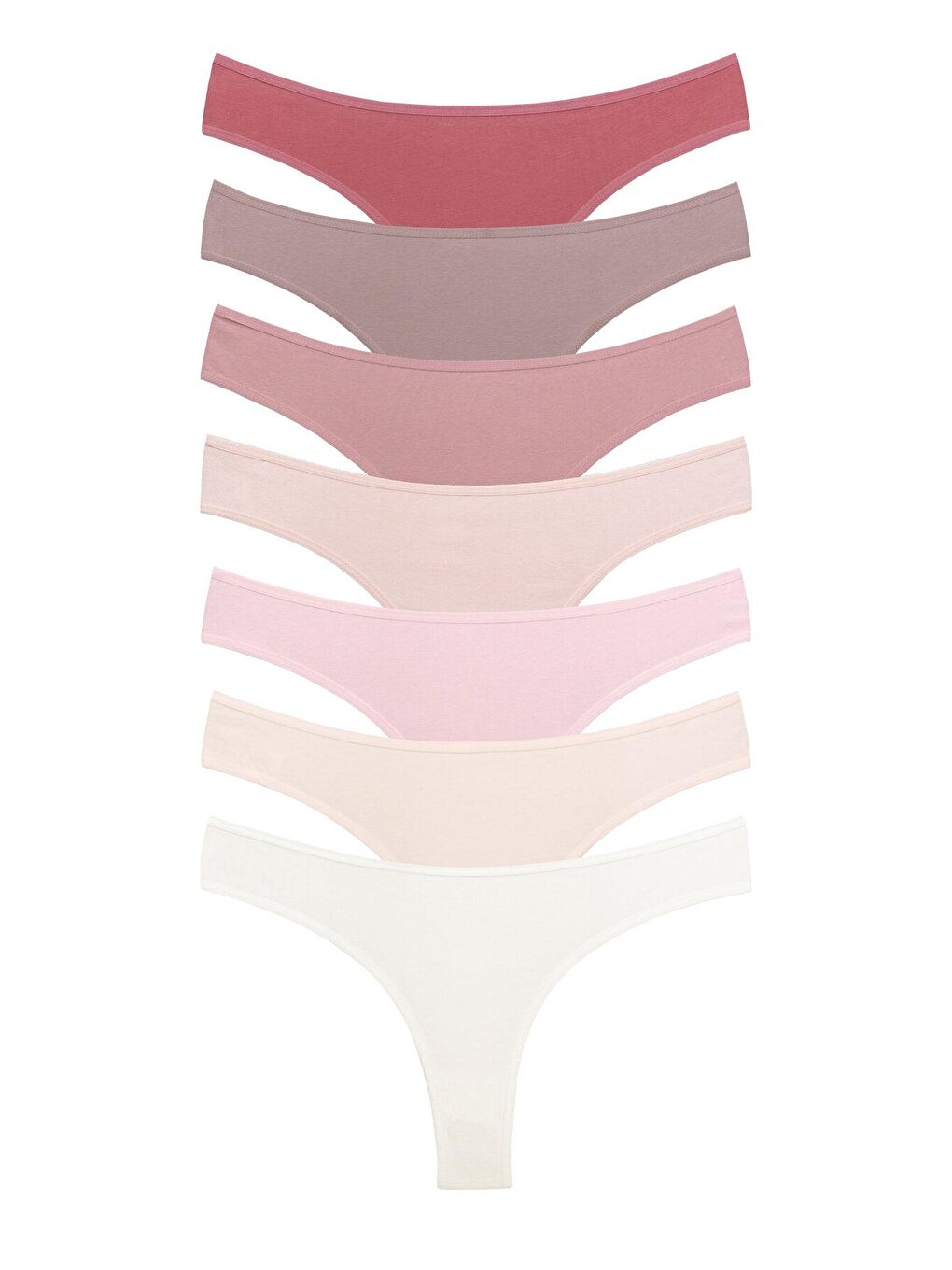 Karışık Kadın Brazilian Pamuklu Elastanlı Külot 7'li