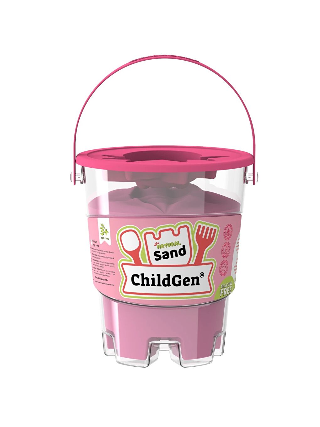 Doğal Kinetik Kum 500gr - Pembe