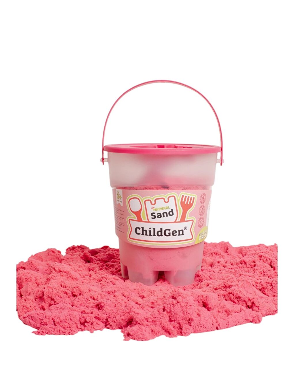 Doğal Kinetik Kum 500gr - Pembe-3