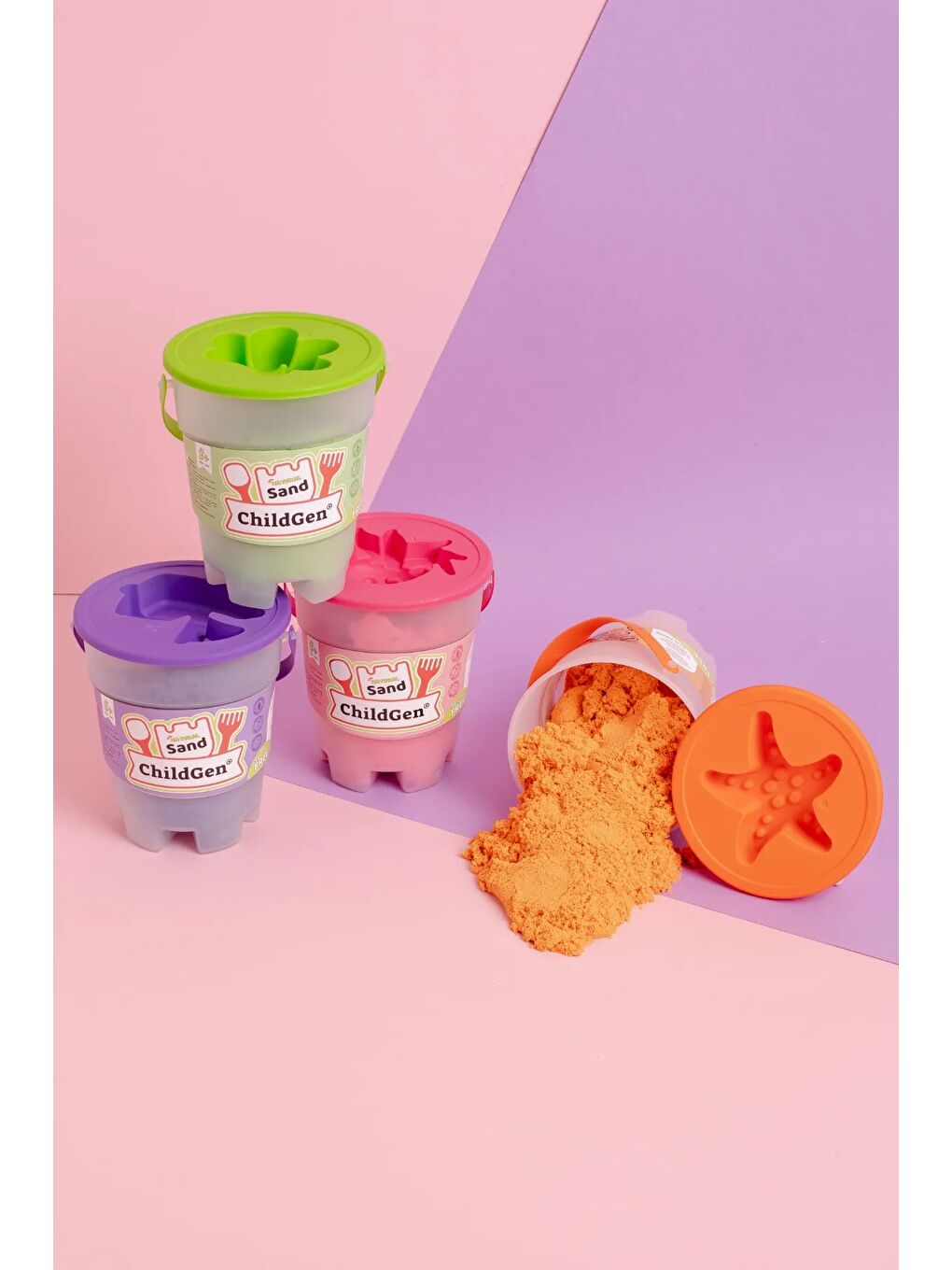 Doğal Kinetik Kum 500gr - Pembe-5