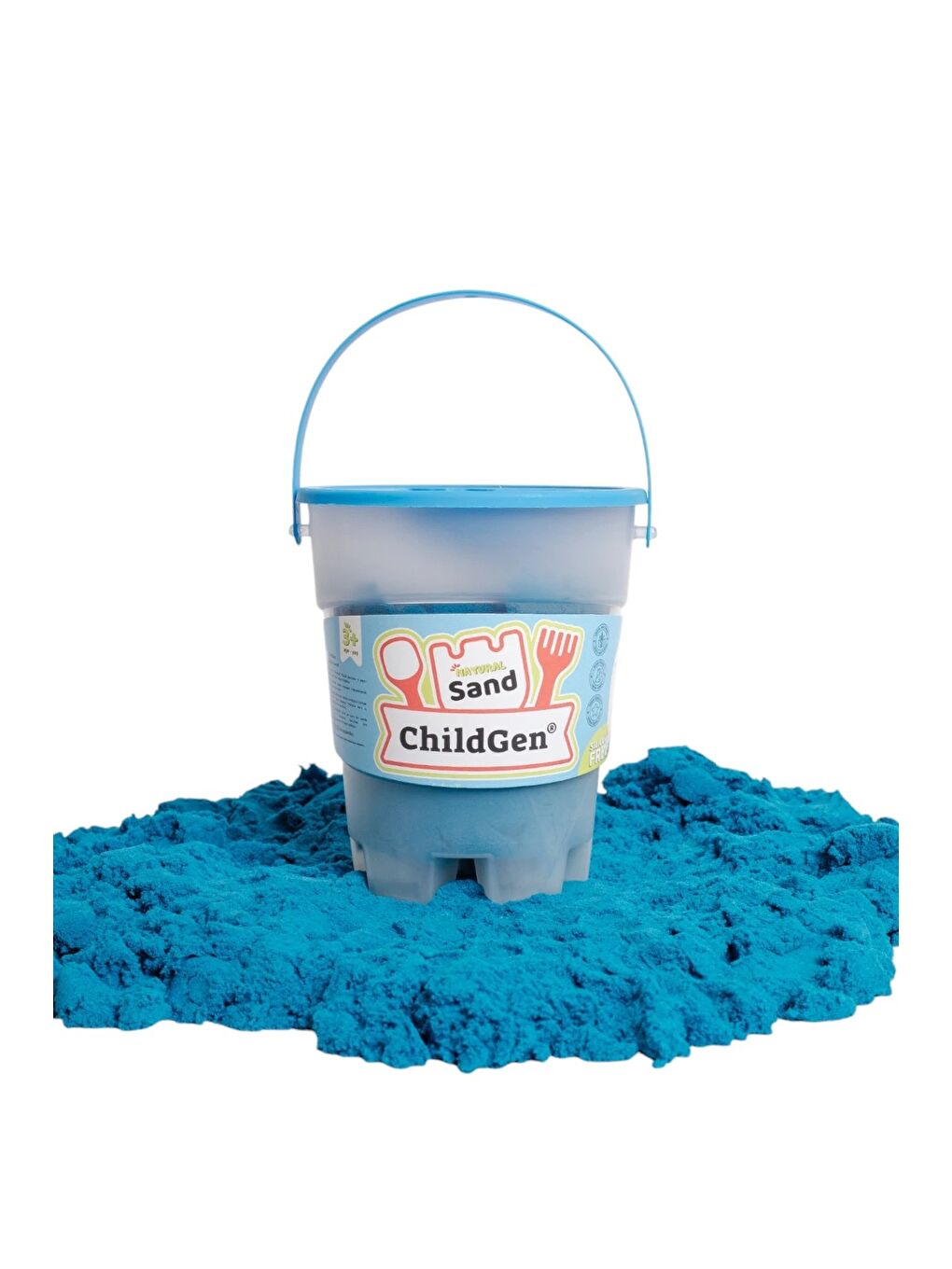 Doğal Kinetik Kum 500gr - Mavi-3