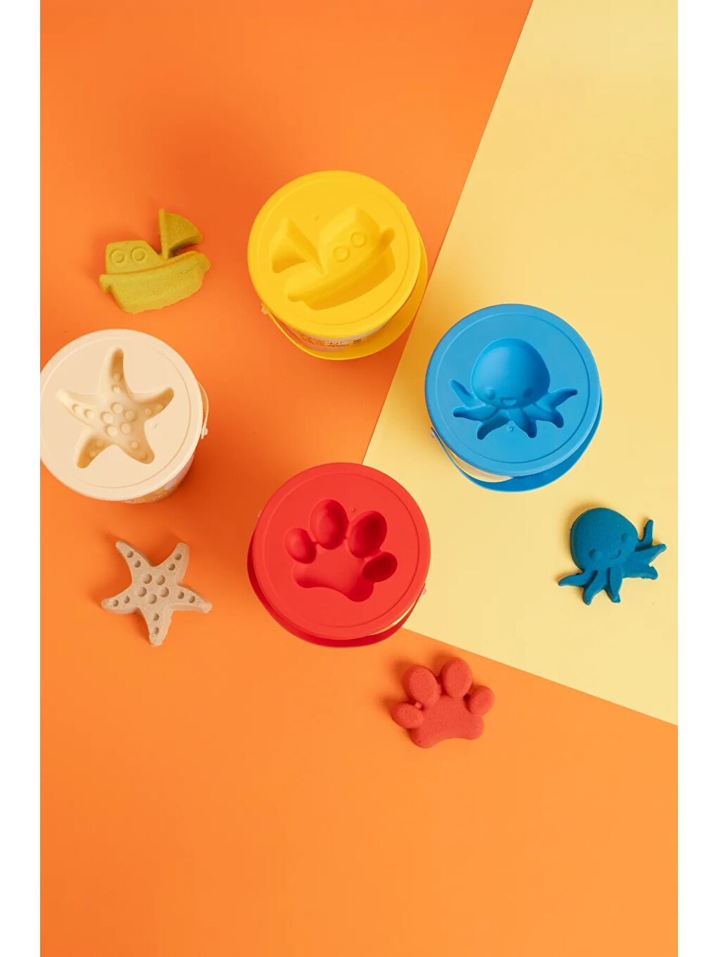 Doğal Kinetik Kum 500gr - Mavi-5