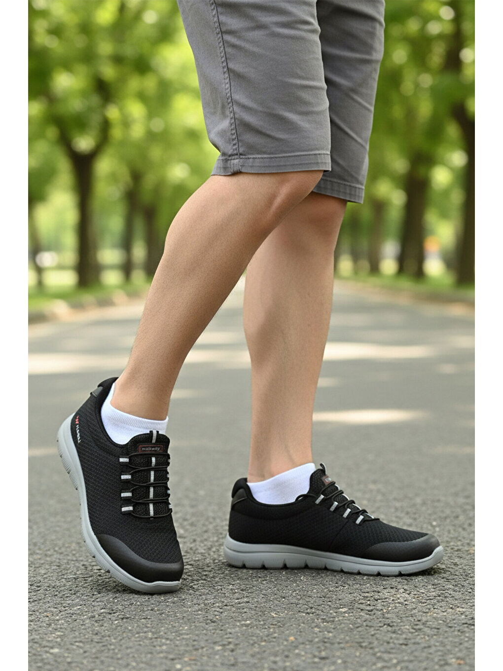 Siyah Buz Triko Hafif Erkek Spor Ayakkabı Flexible II M