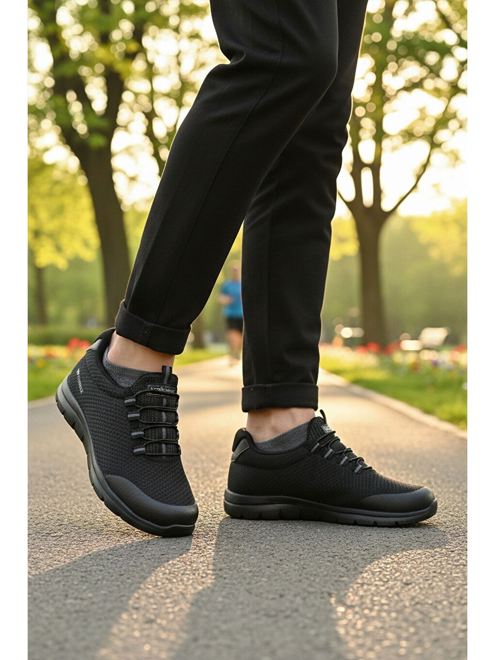 Siyah Triko Hafif Erkek Spor Ayakkabı Flexible II M-2