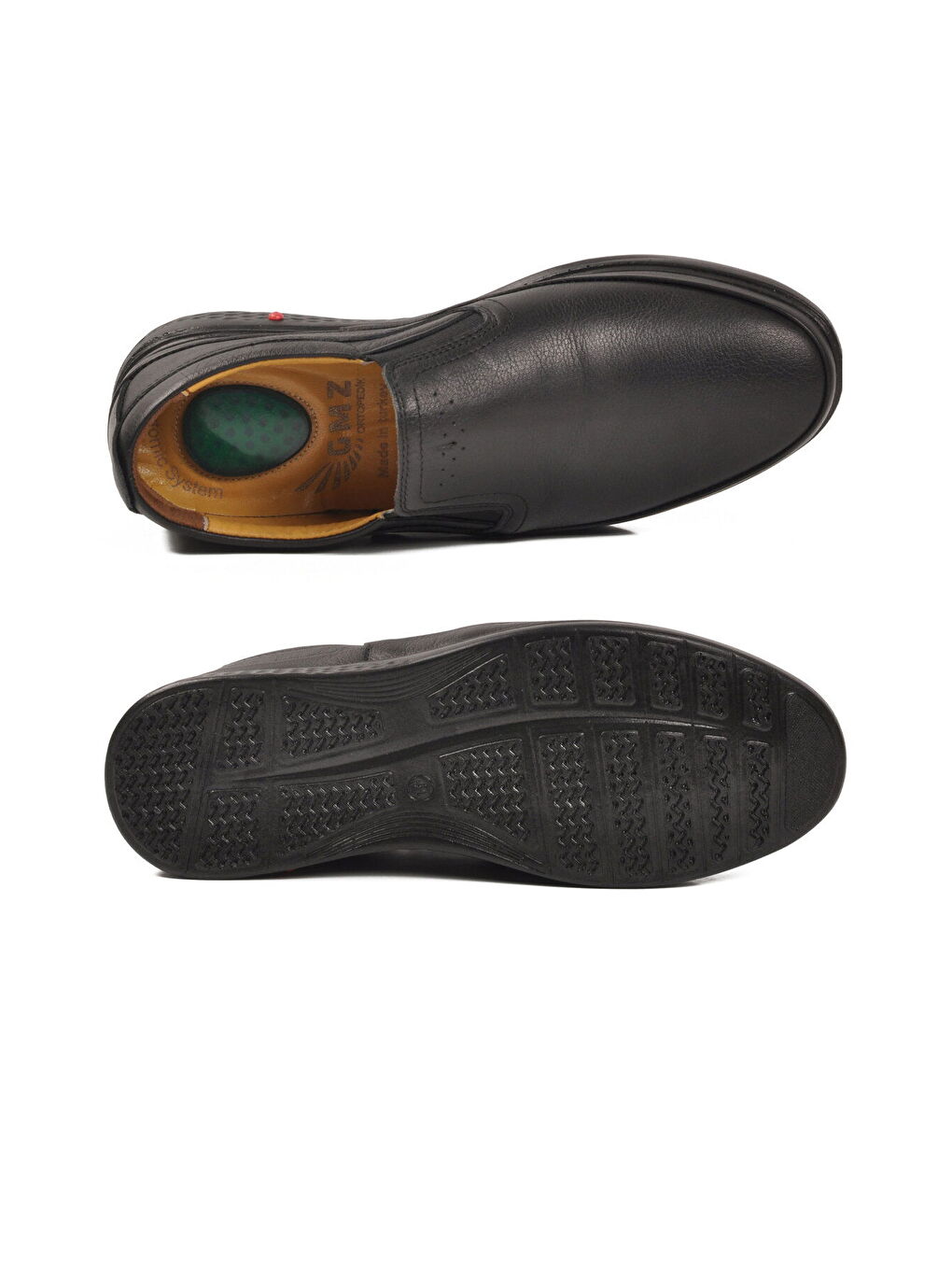 Siyah Hakiki Deri Jel Taban Anatomik Erkek Günlük Ayakkabı 478 M-4