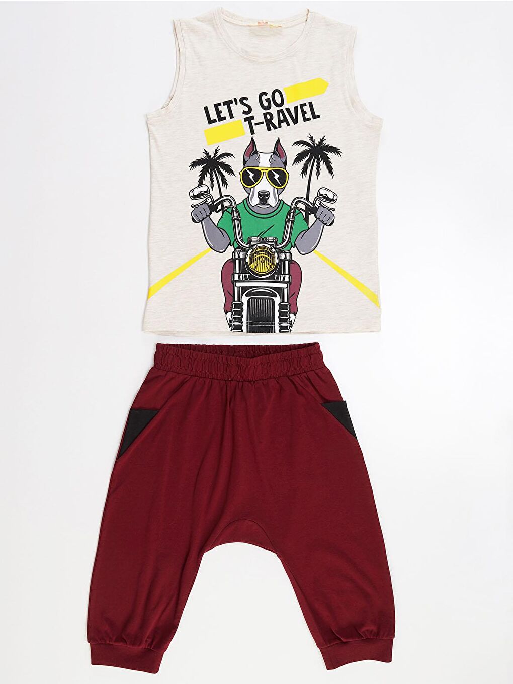 Karışık Traveller Erkek Çocuk Kapri Takım-2