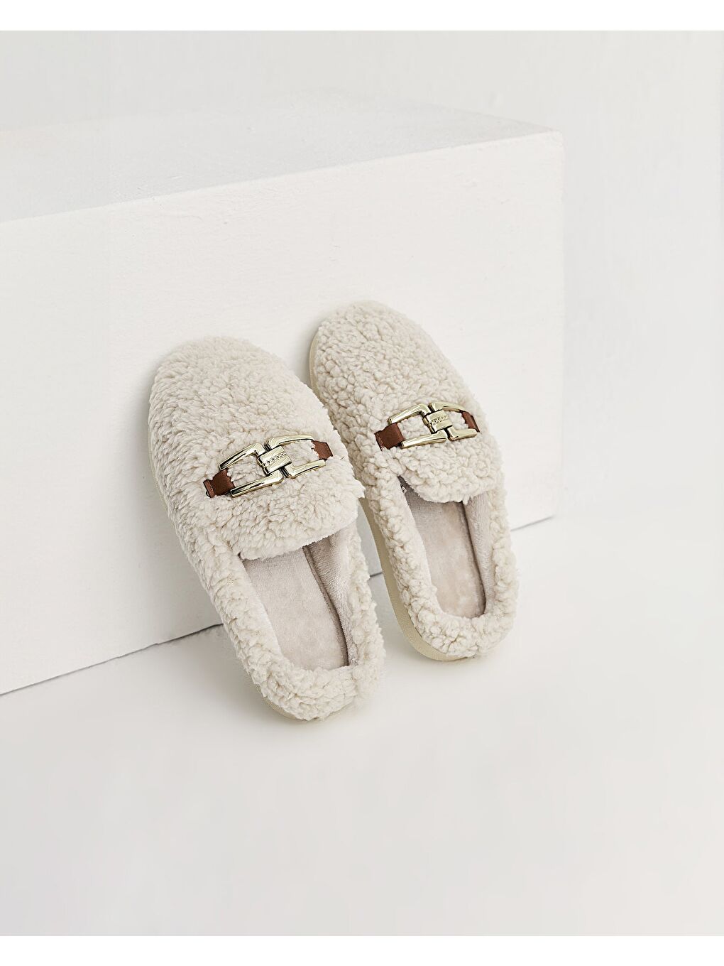 Kadın Bej Ev Terliği-2